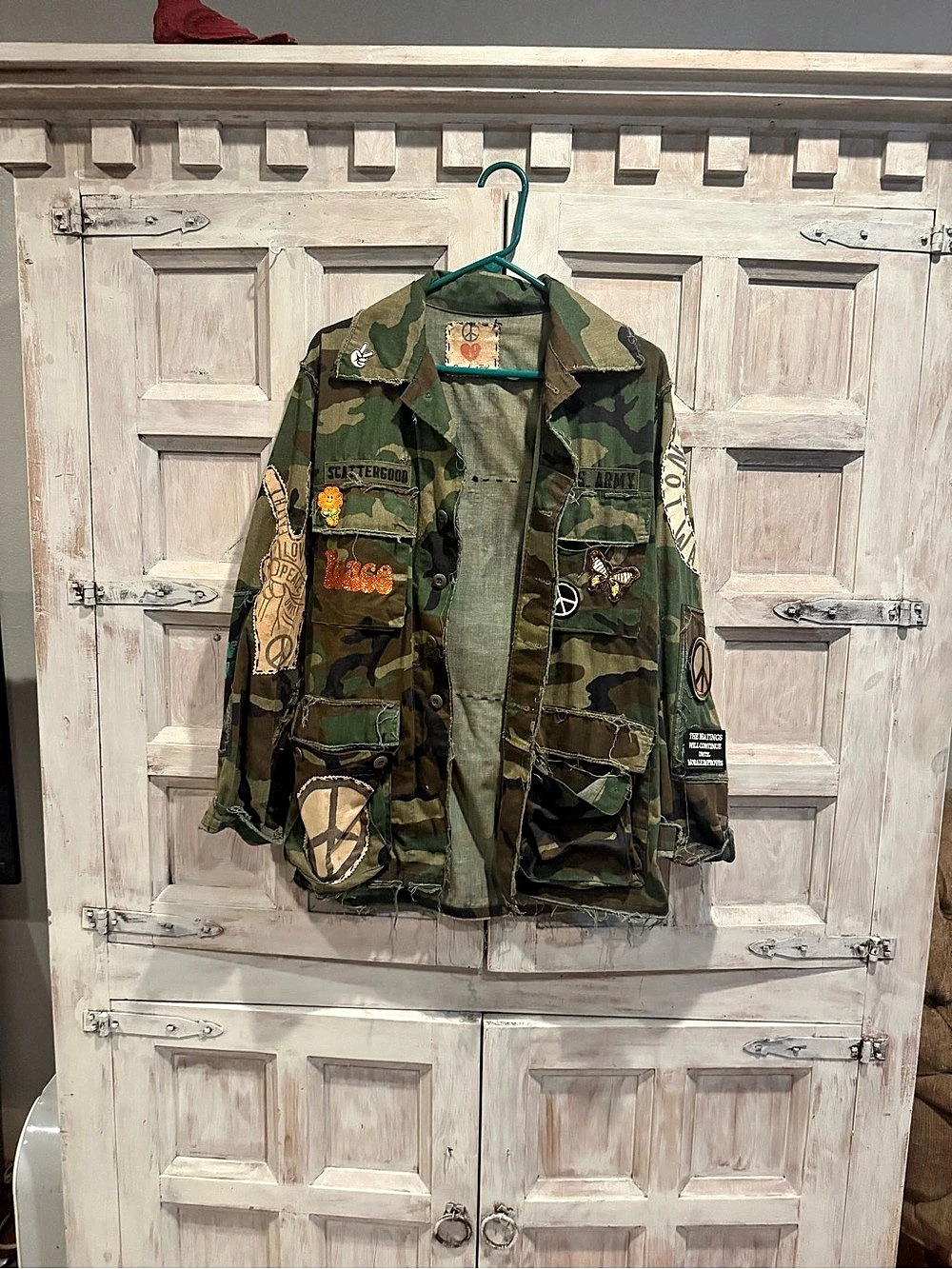 Camo Utility Jacket with Patches